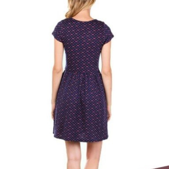 Doe & Rae Pink and Navy Women’s Dress - Size Large - Picture 16 of 16